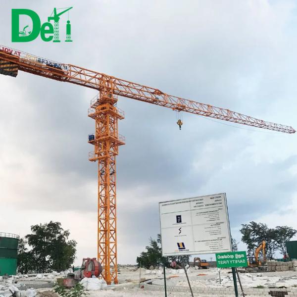 Construction Tower Crane Machinery Topless 56 Meters Arm Length Crane Price