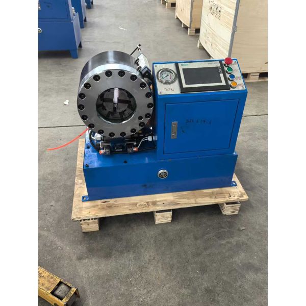 6-51mm Hydraulic Hose Crimping Machine with PLC Control System and 10 Interchangeable Dies for Versatile Crimping