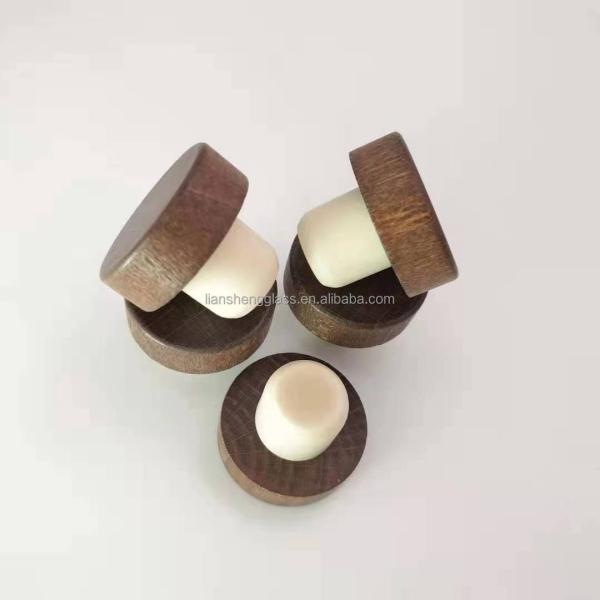 Противополитическая уплотнительная крышка Синтетическая пробка Деревянная верхняя часть Алюминиевая металлическая бутылка для вина пробка
