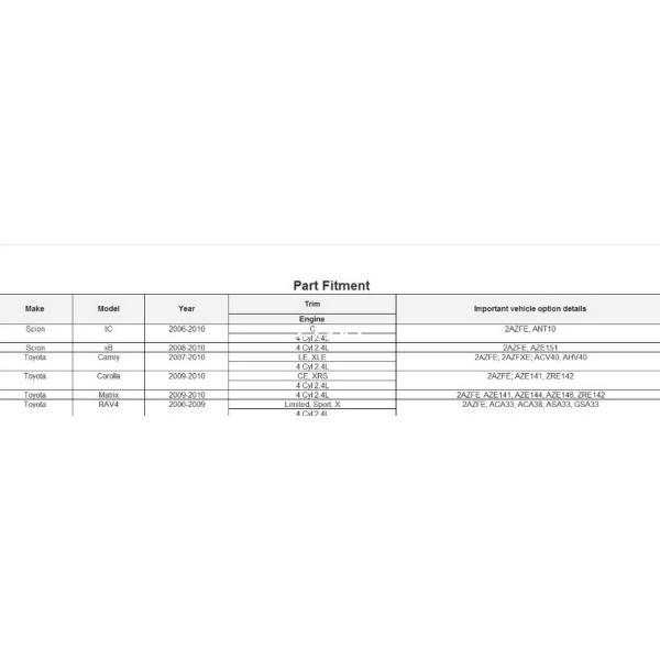 2004 - 2007  Camry Throttle Body Assembly 22030-0H021/ 22030-0H030 /22030-0H040