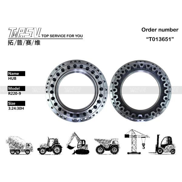 R220-9 Excavator Travel Final Drive Hub 39Q6-42160 with Tear Resistance
