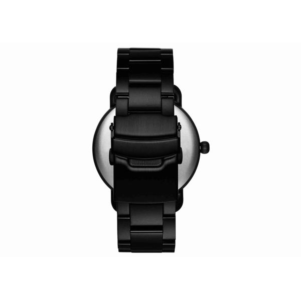 All black chain band mens stainless steel watches private label watch