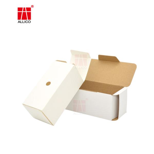 Blister Inside Folding Lid Postal Boxes , 12x5x5 Inches Glossy White Box