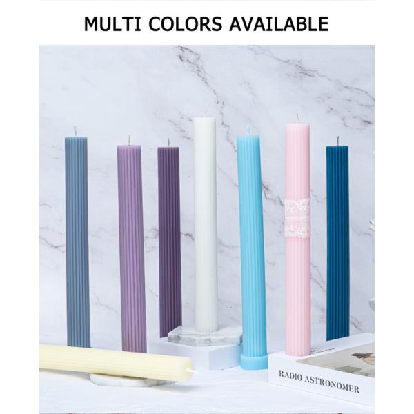 100% Cotton Wick Craft Candle Large Unscented Pillar Candle Set For Home Decoration