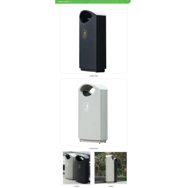 Мусорное ведро улицы сертификата ISO9001 45L Eco дружелюбное