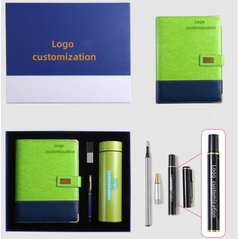 Personalized Leather Bound Planners Notebook Refillable Journal 100gsm
