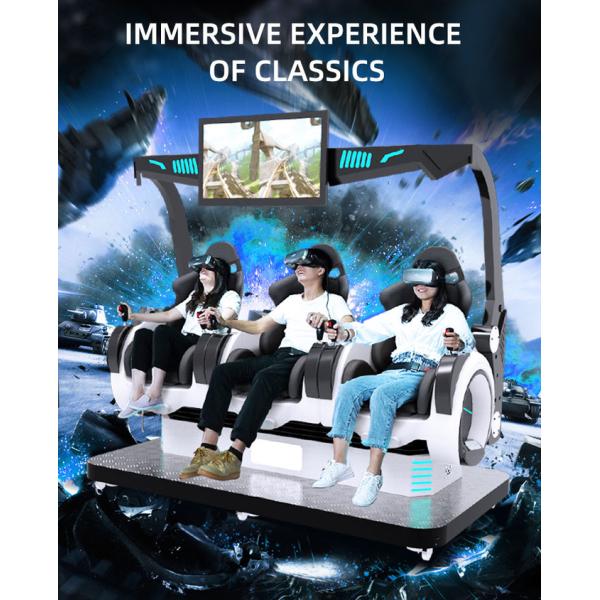 3-местный симулятор виртуальной реальности Монета управляемая 5D игровой машиной 9D кино стулья