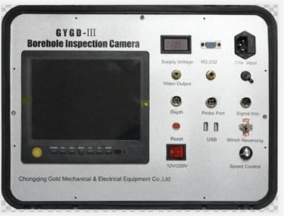 Underground Borehole Inspection Camera with 75mm Diameter Camera with 120m to 3000m Cable