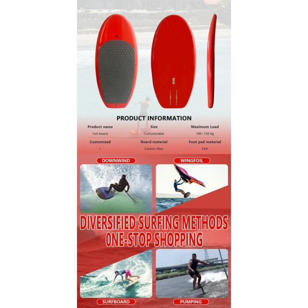 Water Sports Wing Foil Carbon Fiber Wakesurf Board Hydrofoil Wind Surfing