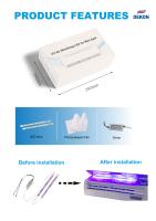Esterilizador ultravioleta llevado del aire de Mini Split 3100mw 405nm