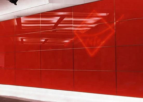 8mm Wardrobe Door Mirror Glass , Decorative Lacquered Glass Various Colors