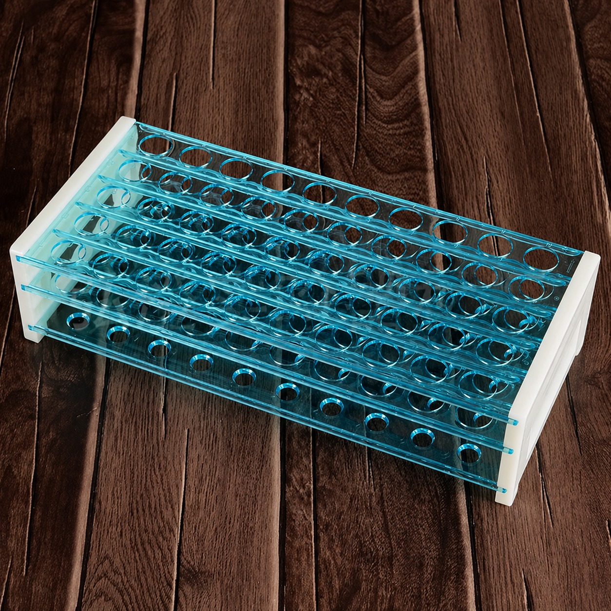Plastic 40 50-Hole Three-Layer Detachable Centrifuge Tube Rack with 13mm 16mm 18mm Hole Diameter PP Tube Racks