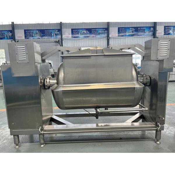 100L Horizontal Water Extraction Jacket Cooking Kettle with Vacuum Stirring Function
