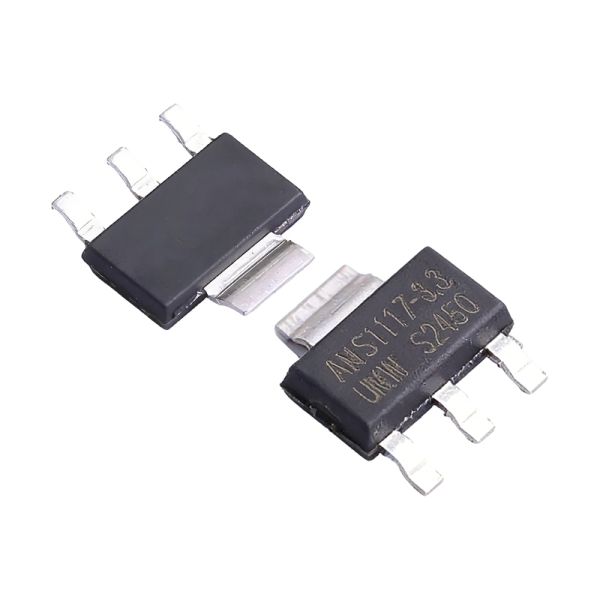 AMS1117-3.3 LDO Voltage Regulator with 3.3V Output 800mA Current in SOT-223-4 Package Linear Regulator