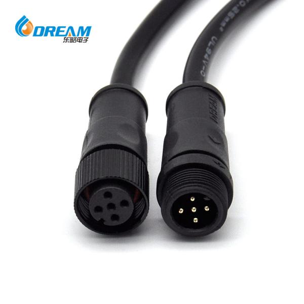 IP67 Waterproof Cable  250V 5A M16 5 Wire Waterproof Cable Connector