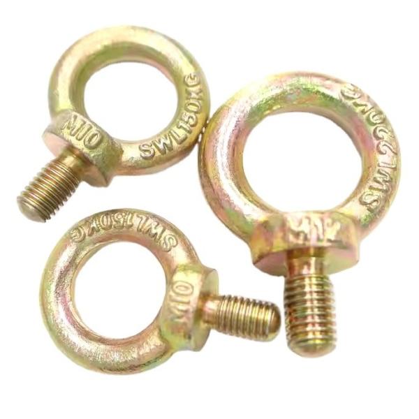 High Strength Yellow Zinc Plated Drop Forged JIS 1168 Eye Screw Bolt for Construction
