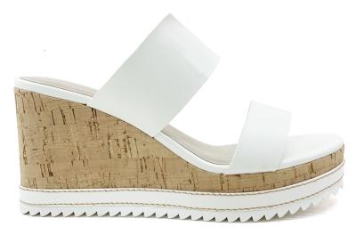 Sapatos de plataforma personalizados, sapatos de mulher com sola de borracha.
