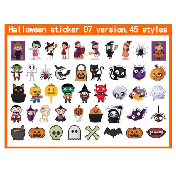 ODM Adhesive Halloween Window Vinyl Kiss Cut Stickers Printing