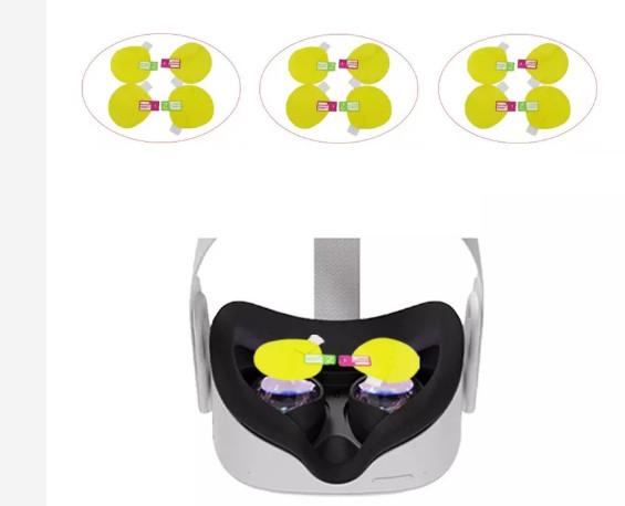 2021 new 4in1(4pcs) TPU VR Screen Protective Film Camera Lens Film   for Oculus Quest 2 VR  Helmet Anti Scratch Lens Protector