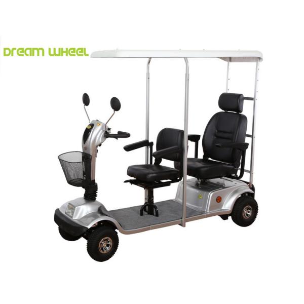 2km/H Motorised Mobility Scooter , 24V 55Ah 2 Seater Mobility Scooter With Roof