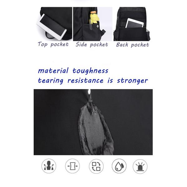Travel USB Charging Backpack Smart Backpack With Charger School Anti Theft