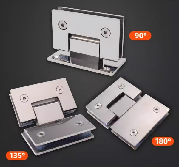 Long Lasting Stainless Steel Shower Hinge Thickened Wear Resistance