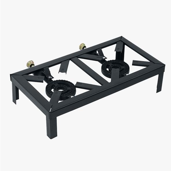 fierce fire double-head stove with bracket cast iron stove high-power gas cooker outdoor patio gas grill appliances