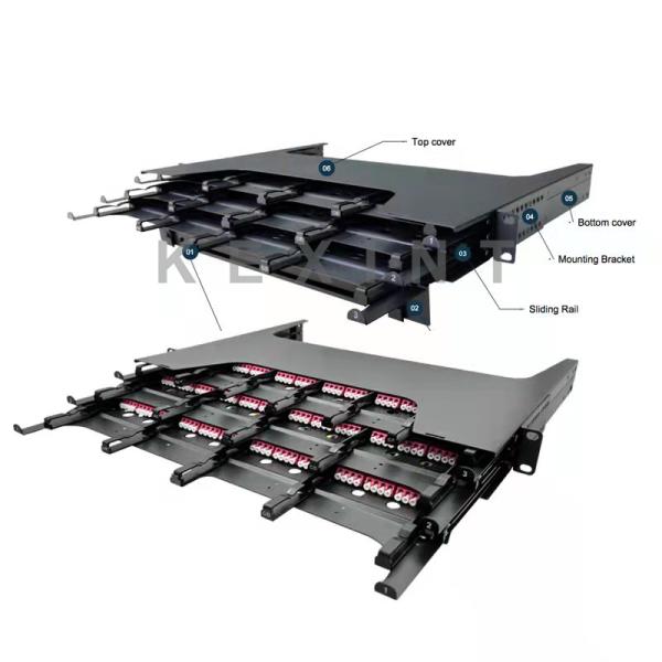 ODF 144 Core Fiber Optic Patch Panel Applied To Big Data Computer Room