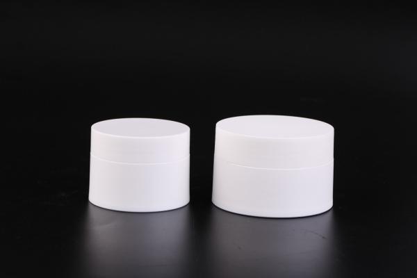 Pot crème cosmétique blanc à la mode d'UKC44 5-50g pp, pot de masque