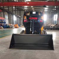 Roda de minicarregadeira de minicarregadeira de impacto hidráulico atrás da minicarregadeira com caçamba