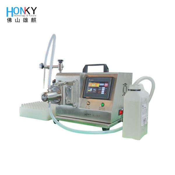 Desktop Gel Syringe Filling Machine with High Precision Ceramic Pump for Cosmetic Gels at 30 PCS/MIN in Compact 350mm Size
