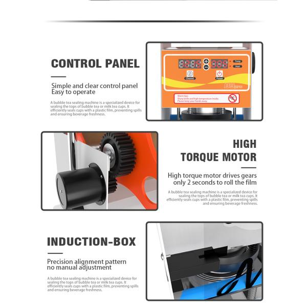 Бульба чайная чашка уплотнитель упаковочная машина 205*265*490 мм чашки уплотнитель машина вместимостью 1 чашка