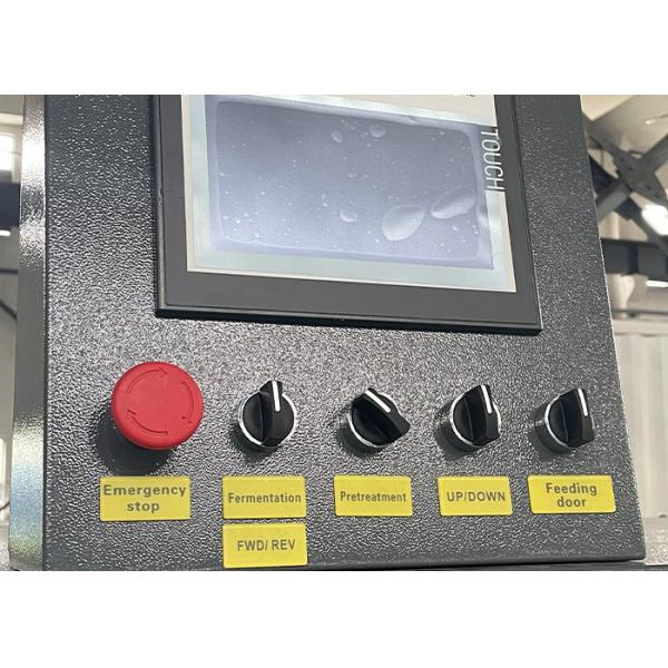 Hot Air Drying Food Waste To Fertilizer Machine SUS304 PLC For Organic Composting