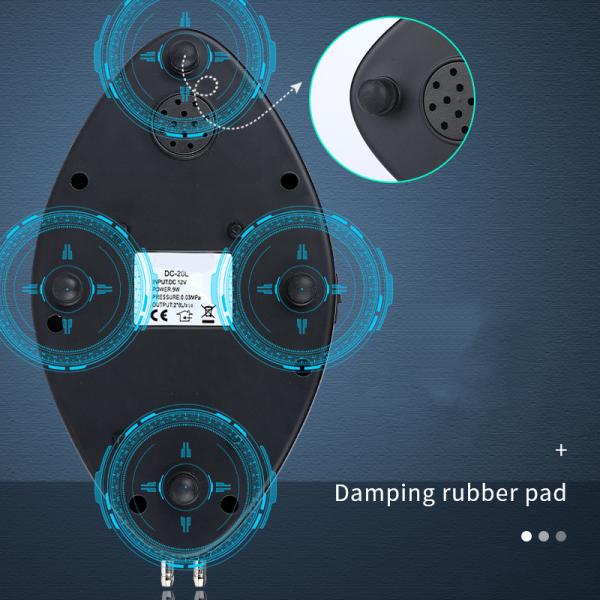 Oxigênio de poupança de energia ultra quieto pequeno da bomba de ar 4W do aquário para o aquário