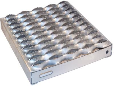 Safety Anti Skid Metal Plate Grating , Durable Slip Resistant Steel Plate