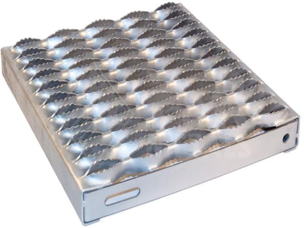 High Strength Non Slip Metal Plate Grip Strut Safety Grating Rust Resistance