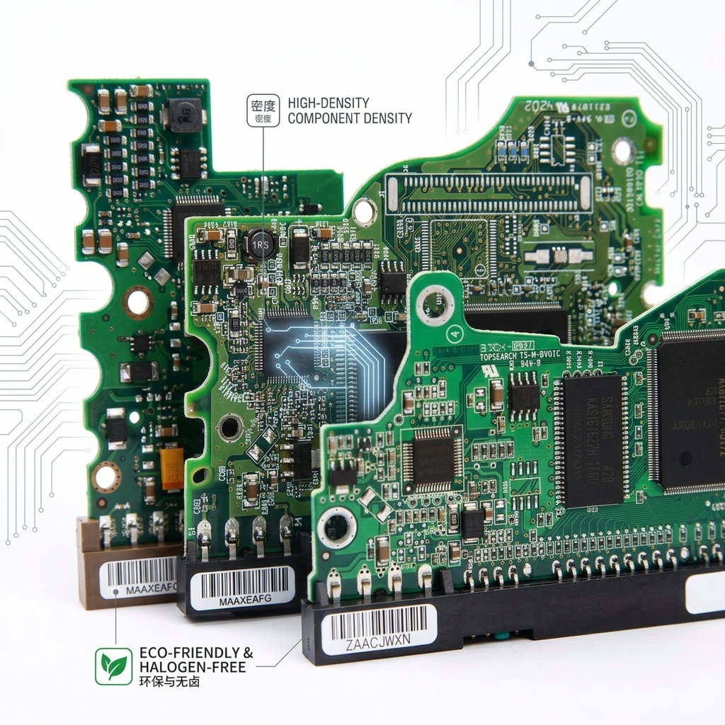 Quick Turn Halogen-Free PCBA Assembly Service for High Density Multilayer Boards