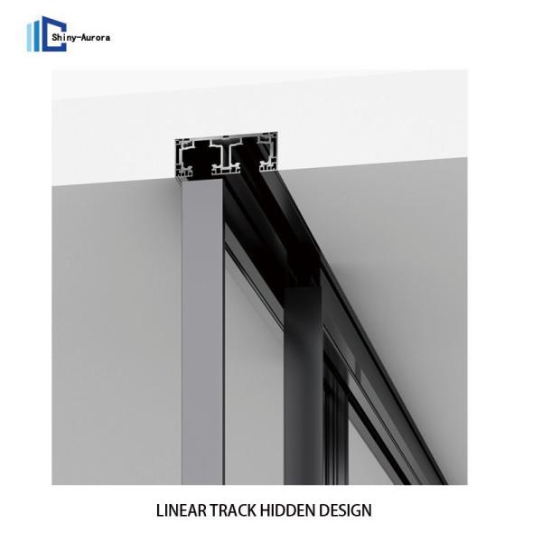 6063-T5 Aluminium Profile Sliding Door , Broken Bridge Aluminium Bathroom Sliding Door