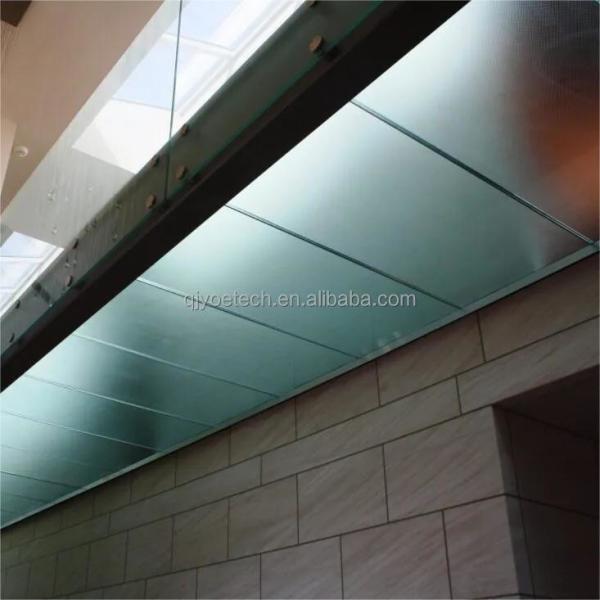 3-15mm espessura Design personalizado sólido congelado ácido gravado painel de vidro para piso exterior interior