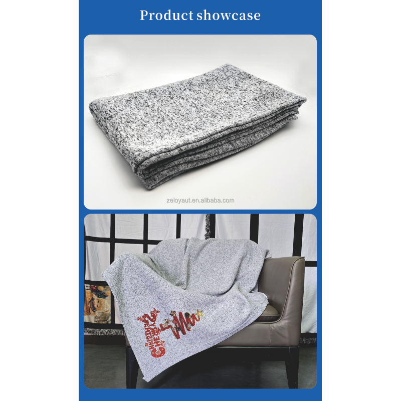 US Warehouse FREE Shipping Wholesaler Sublimation Blanks Hot Sales Sublimation Grey Blankets Adult Baby Blanket All Seasons