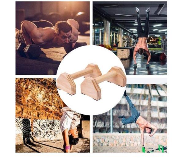 outdoor gym training   fitness  parallel handstand bars  fitness equipment h shaped environmental wood custom handstand