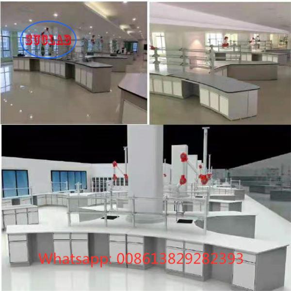 CE Durable Chemistry Lab Furniture Workstation Multiscene White Color