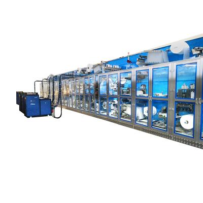1.8m/Min 380V Drum Form Baby Diaper Manufacturing Machine 28m Length
