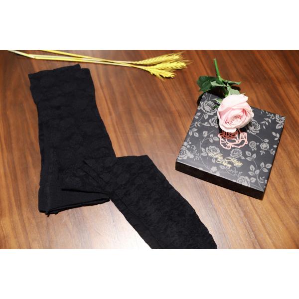ODM Shaping Permeable Sexy Girls Long Socks Black Printed