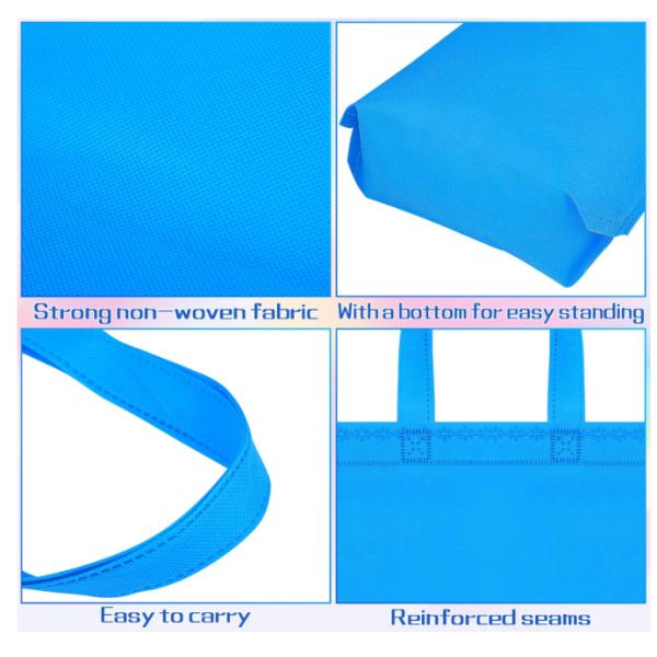 Tote Bags Multipurpose Reusable Grocery Bag Washable Non-woven Fabric For Creative DIY Gift Bags Advertising Bags Shopping Bags