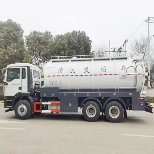 Sitrak 18 Cubic Meter Vacuum Sewage Suction Truck - CE Certified Municipal Vehicle