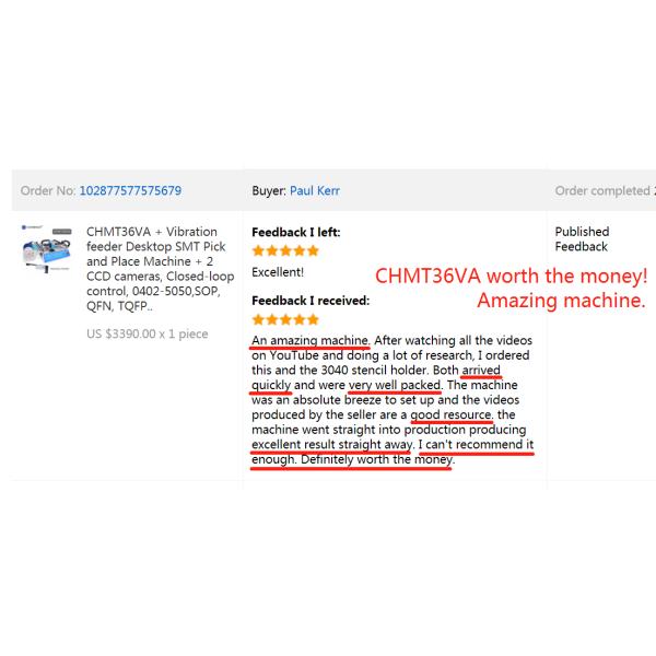 High Accuracy 6 Kinds Desktop SMT Pick And Place Machine Charmhigh PCB Assembly Line