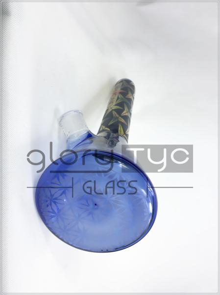 a taça de vidro fêmea gravada da tubulação de água de 18.8mm cabeça tribal bongs