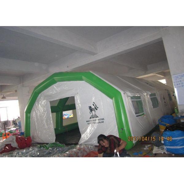 Mobile air beam inflatable hospital tent for emergency