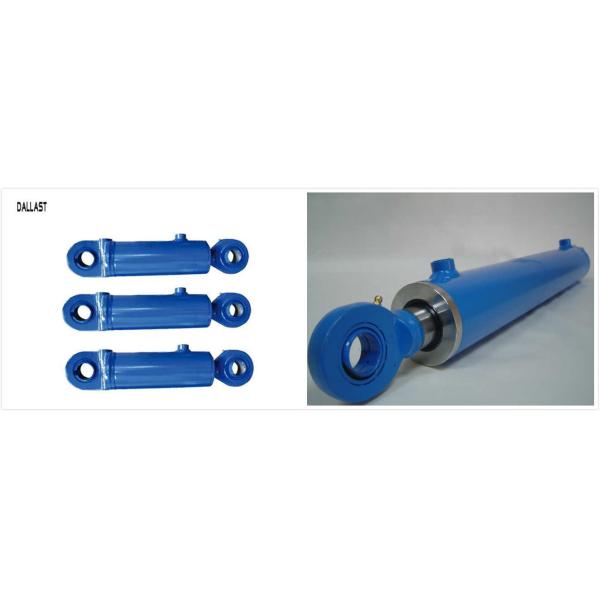 Industrial Double Acting Telescopic Hydraulic Cylinder Piston Stroke 600 mm